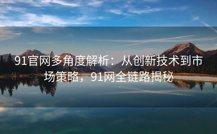 91官网多角度解析：从创新技术到市场策略，91网全链路揭秘