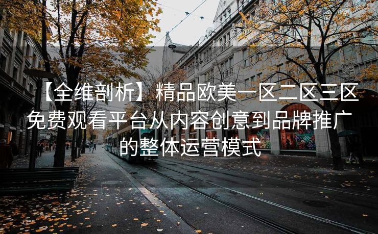 【全维剖析】精品欧美一区二区三区免费观看平台从内容创意到品牌推广的整体运营模式