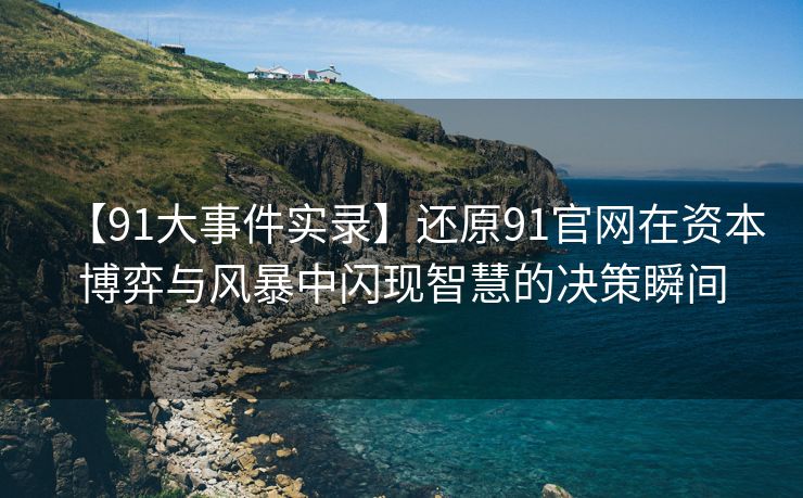 【91大事件实录】还原91官网在资本博弈与风暴中闪现智慧的决策瞬间