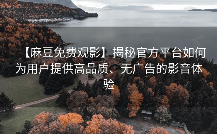 【麻豆免费观影】揭秘官方平台如何为用户提供高品质、无广告的影音体验